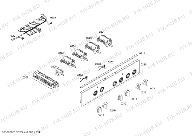 Схема №1 HSN121120C с изображением Кабель для духового шкафа Bosch 00645844