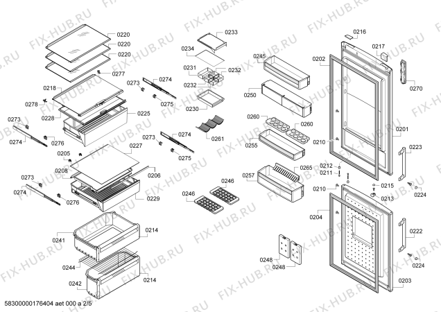 Схема №1 BD3057W3SN с изображением Крышка для холодильника Bosch 00748143