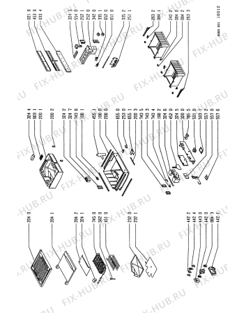 Схема №1 ARG663 ARG 663/PH с изображением Лоток (форма) для холодильника Whirlpool 481941878107