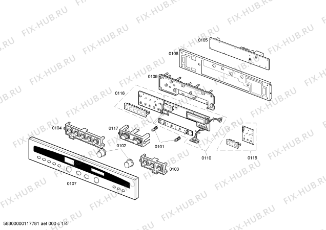 Схема №1 B7742N0 QuantumSpeed с изображением Решетка для гриля для печи Siemens 00640529