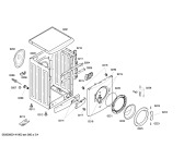 Схема №1 3TS863X 6kg 1000 A+++ с изображением Декоративная рамка для стиральной машины Bosch 00663389