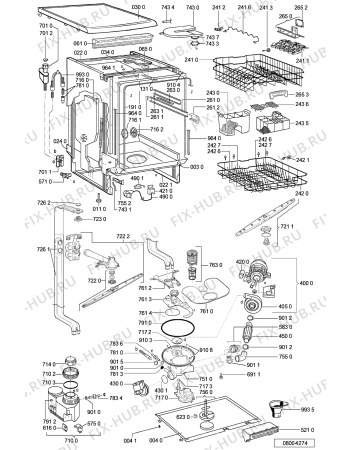 Схема №1 ADP 6840/5 WHM с изображением Панель для посудомойки Whirlpool 481245373026