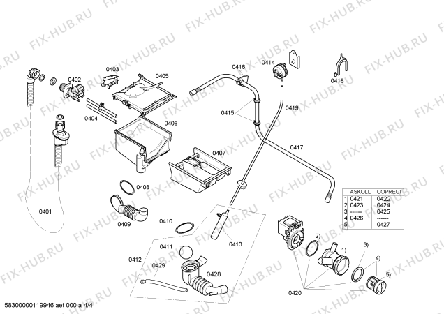Схема №1 WAE16428IT с изображением Панель управления для стиралки Bosch 00662096