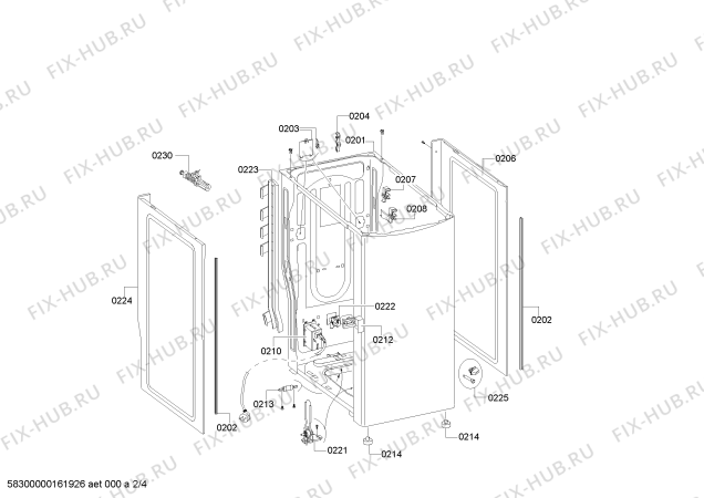 Схема №1 WP10R152-D с изображением Панель управления для стиральной машины Siemens 00676368