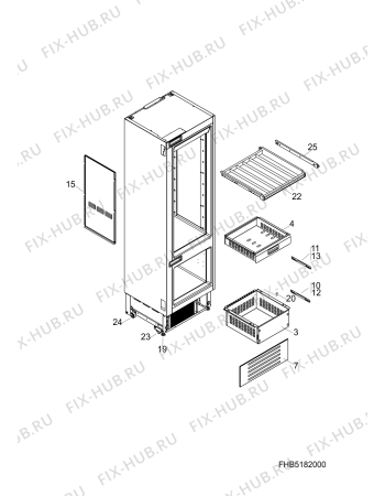 Схема №2 RCB602WEFF (F074638) с изображением Запчасть для холодильника Indesit C00283013