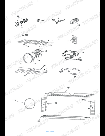 Схема №2 PEMR 965 A с изображением Запчасть для плиты (духовки) DELONGHI 063131