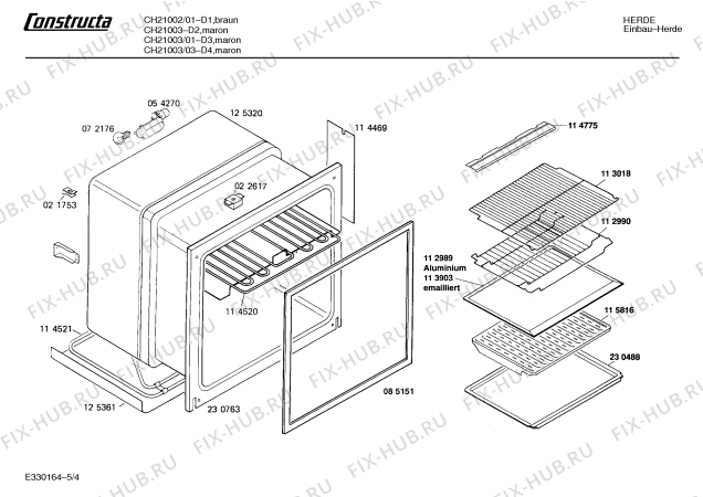 Схема №2 CH21001 с изображением Панель для плиты (духовки) Bosch 00281807