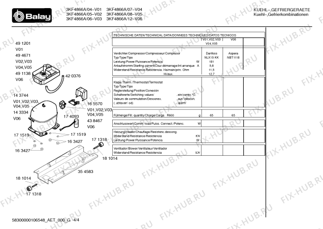 Схема №2 3KF4866A с изображением Дверь для холодильной камеры Bosch 00242067