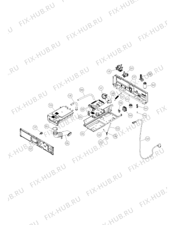 Схема №1 LM50W с изображением Рамка для стиралки Aeg 4071386652