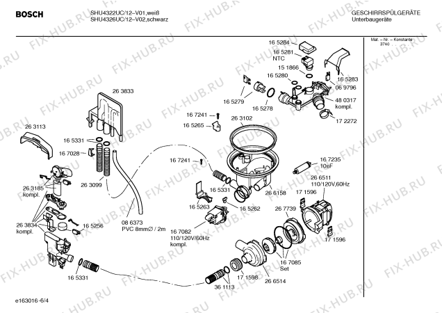 Схема №2 SHU4326UC с изображением Модуль управления для посудомойки Bosch 00481035