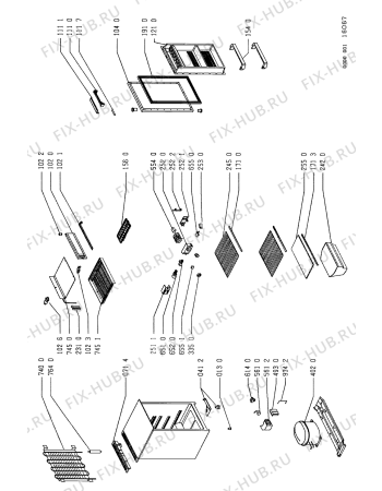 Схема №1 ALG 140/G с изображением Контейнер для холодильной камеры Whirlpool 481941849485