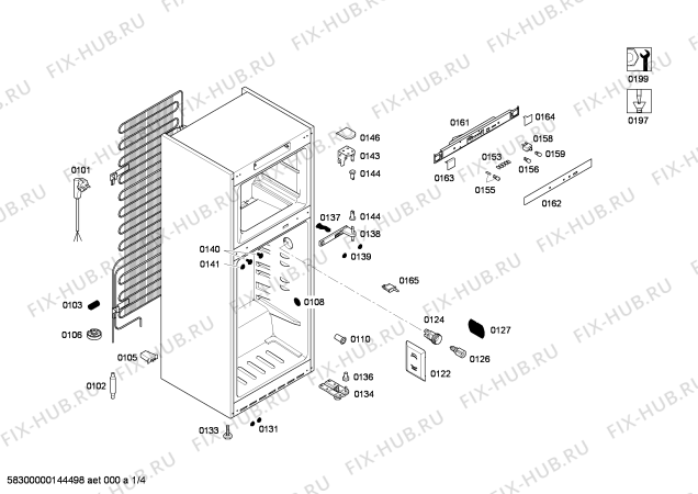 Схема №1 3FFL3455 с изображением Дверь для холодильника Bosch 00248670