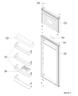 Схема №2 WTE2510 W с изображением Крышка для холодильной камеры Whirlpool 482000094635