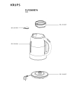 Схема №1 FLF34W/87A с изображением Спецфильтр для электрочайника Krups SS-201404