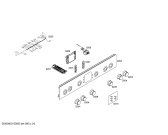 Схема №1 HGV745323Y с изображением Фронтальное стекло для плиты (духовки) Bosch 00710409