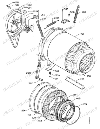 Взрыв-схема стиральной машины Zanker CF2463 - Схема узла Functional parts 267