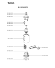 Схема №1 BL142140/870 с изображением Часть корпуса для блендера (миксера) Tefal MS-650088