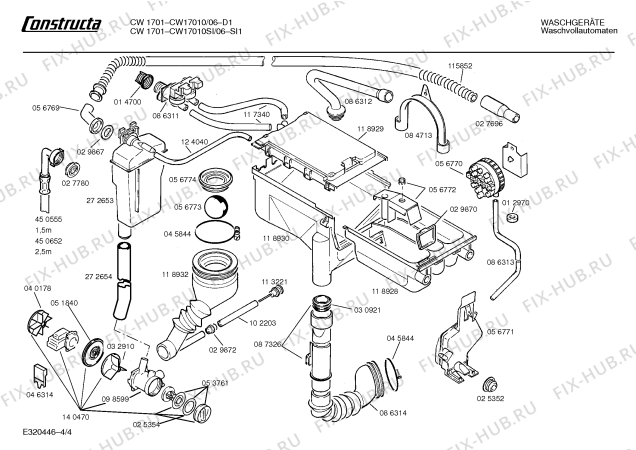 Схема №1 CW19710 selecta с изображением Инструкция по эксплуатации для стиральной машины Bosch 00513564