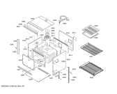 Схема №1 HBL745AUC с изображением Дверь для холодильника Bosch 00239422