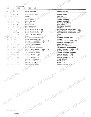 Схема №1 GM287910 с изображением Уплотнитель для посудомоечной машины Bosch 00320794