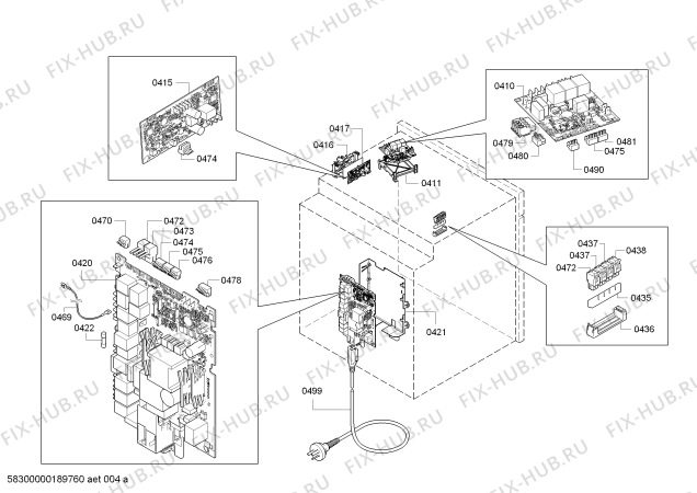 Схема №3 HN678G4W1 с изображением Кабель для духового шкафа Siemens 00634610