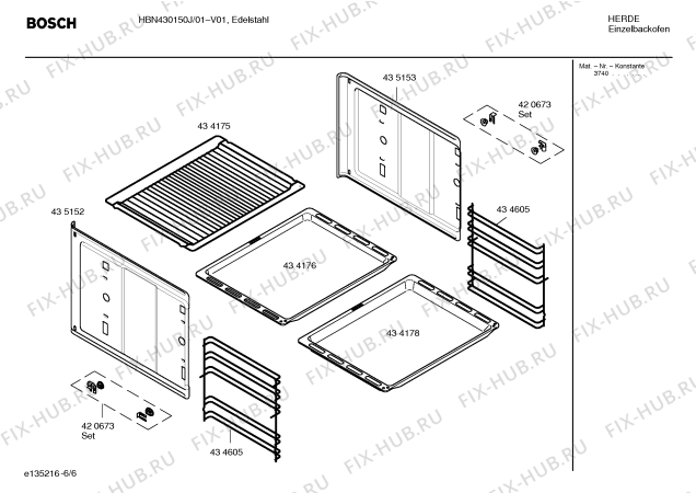 Схема №1 HBN430150J с изображением Панель управления для духового шкафа Bosch 00436769