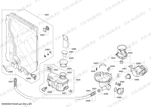 Схема №2 SX68T050EU с изображением Кабель для посудомоечной машины Siemens 00650889
