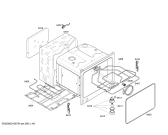 Схема №2 B1422C0GB с изображением Внешняя дверь для электропечи Bosch 00442997