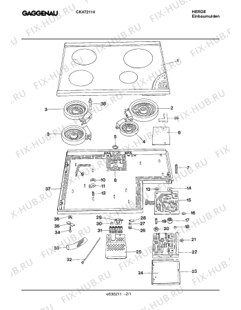 Схема №1 CK472114 с изображением Помехоподавляющий конденсатор для плиты (духовки) Bosch 00160803