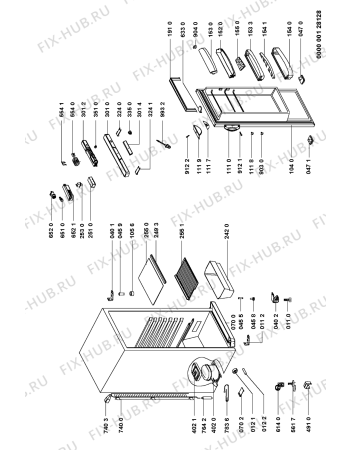 Схема №1 ART 572/H с изображением Дверца для холодильной камеры Whirlpool 481231038676