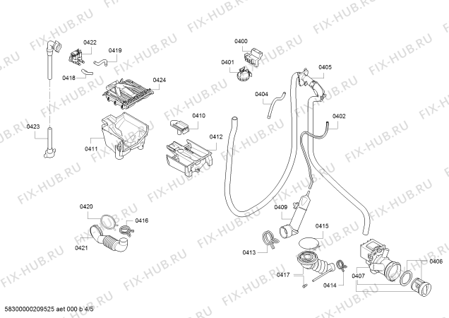 Схема №2 WLL24262OE, Serie|6 с изображением Панель управления для стиралки Bosch 11027117
