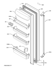 Схема №1 S73320KDX0 с изображением Дверь для холодильника Aeg 140053682096
