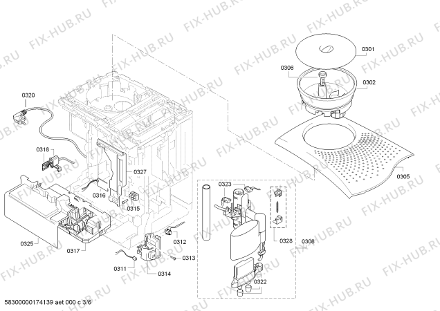Схема №1 TES71159DE VeroBar AromaPro 100 с изображением Набор кнопок для электрокофемашины Bosch 00627881