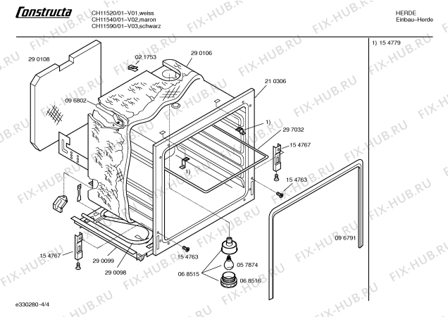 Схема №1 CH11540 с изображением Ручка управления духовкой для электропечи Bosch 00162942