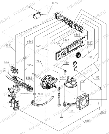 Взрыв-схема стиральной машины Asko T608HX.S.P (584949, TD75.2385) - Схема узла 09