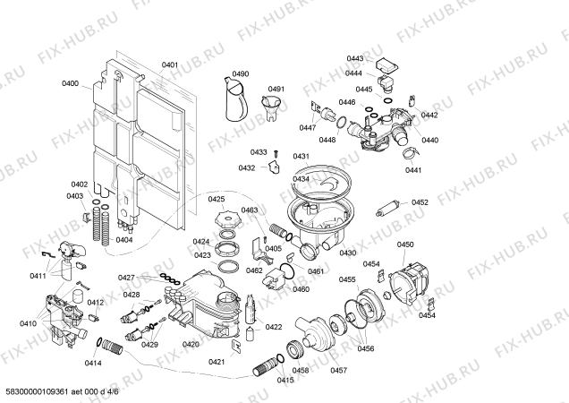 Схема №2 SE65M350EU с изображением Набор кнопок для посудомойки Bosch 00425172