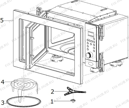 Взрыв-схема микроволновой печи Gorenje BM5120AX (437967, BD18GB1) - Схема узла 08