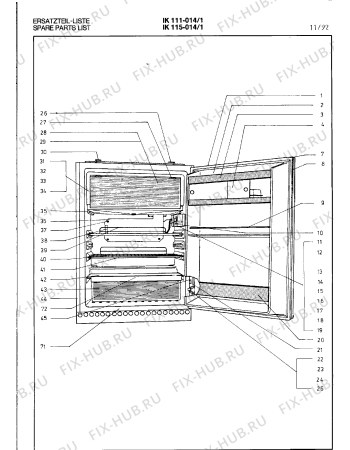 Взрыв-схема холодильника Gaggenau IK111014 - Схема узла 08