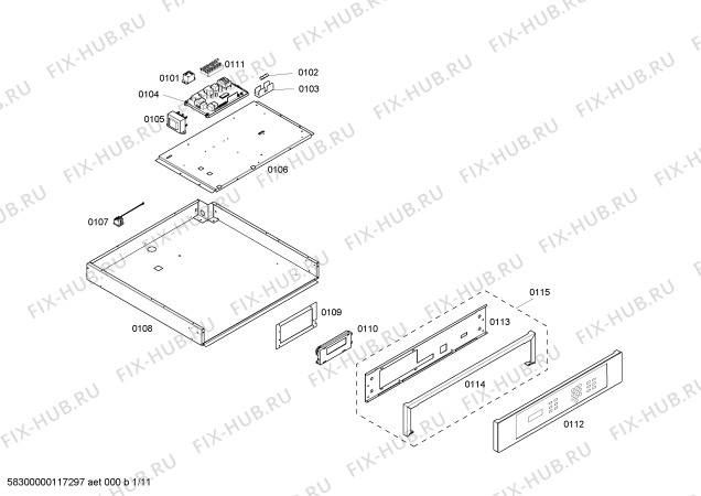 Схема №1 SCD272ZS с изображением Крепежный набор для плиты (духовки) Bosch 00490523