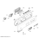Схема №1 SHI47M36CH с изображением Передняя панель для посудомойки Bosch 00447892