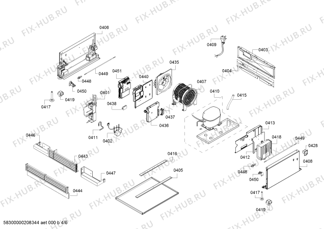 Схема №1 RB472704, Gaggenau с изображением Дисплейный модуль для холодильника Bosch 12026495