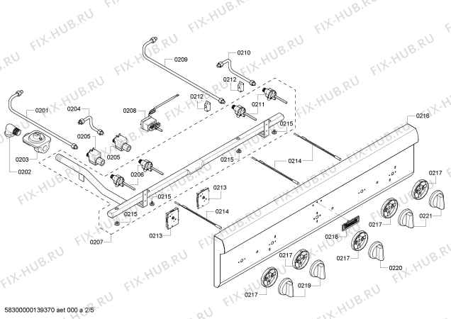 Схема №2 PCG484EC с изображением Труба для духового шкафа Bosch 00643265