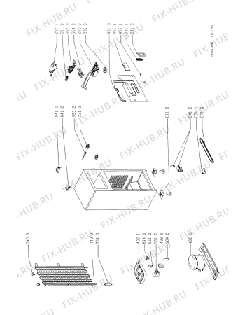 Схема №1 ART 836/G/BLUE с изображением Лоток (форма) Whirlpool 481941879181