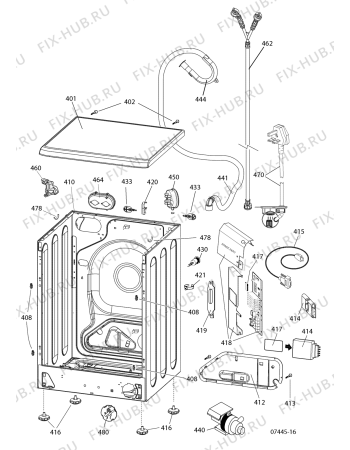 Схема №3 WDL540GUK (F054735) с изображением Ручка переключения для стиральной машины Indesit C00264584
