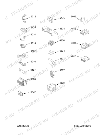 Схема №2 NTW5800TQ0 с изображением Скрепление Whirlpool 480110100178