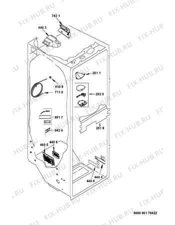 Взрыв-схема холодильника Whirlpool S20D TSB33-A/G - Схема узла