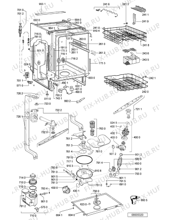 Схема №1 DW 100 S 401.097.67 с изображением Мини-ручка для посудомоечной машины Whirlpool 481241359206