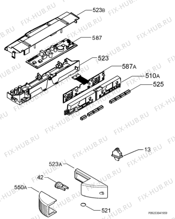 Взрыв-схема холодильника Aeg Electrolux 5995363067225 - Схема узла Diffusor