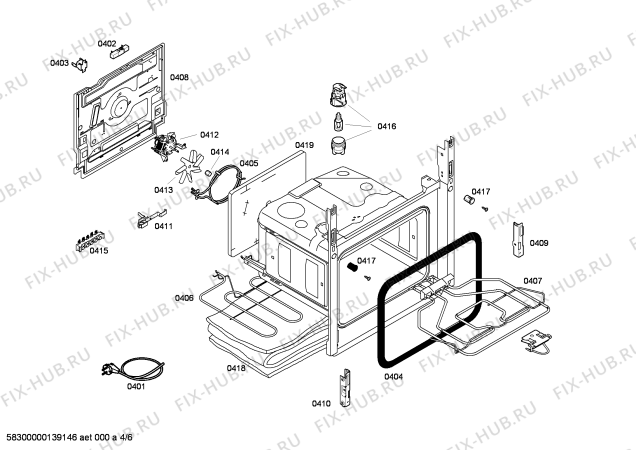 Схема №1 HM745515E с изображением Крышка для плиты (духовки) Siemens 00248195