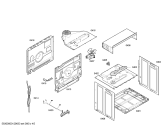 Схема №1 HB3TI5T1 Horno.tecnik.indnp.inox.multif_3d.ec2 с изображением Передняя часть корпуса для электропечи Bosch 00663328